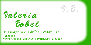 valeria bobel business card